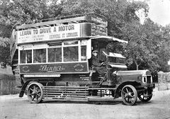 One-of-Skinners-first-motor-buses-in-1913.